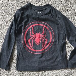 Marvel Black and Red Spider-Man Long Sleeve Tee